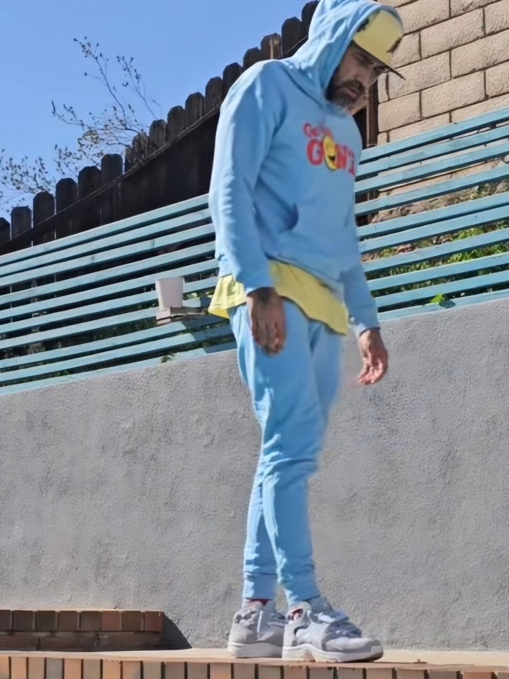 #GETEMGONE #Sky 🧊 #Blue #hoodie Jogger Combo Sz XL